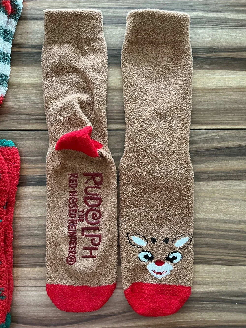 Big Kids Christmas Fuzzy Socks 5 Pair Bundle Warm and Fuzzy Socks Size One Size